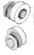 Roldana simples Slim/Línea Fass